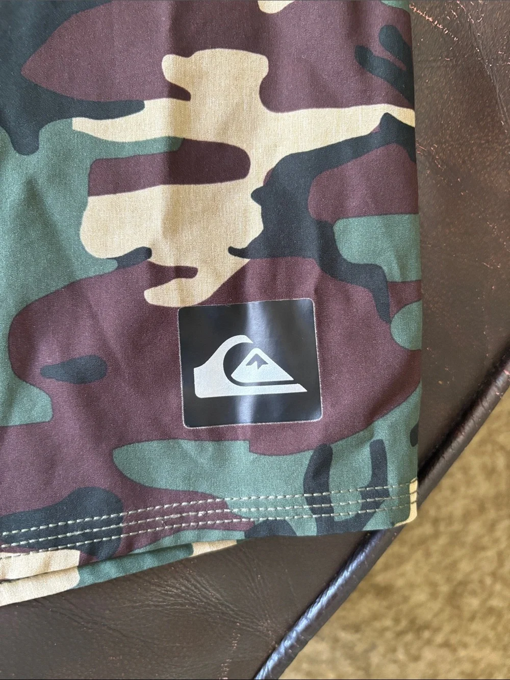 Quiksilver Men's Camo Boardshorts in Green, Brown, Tan